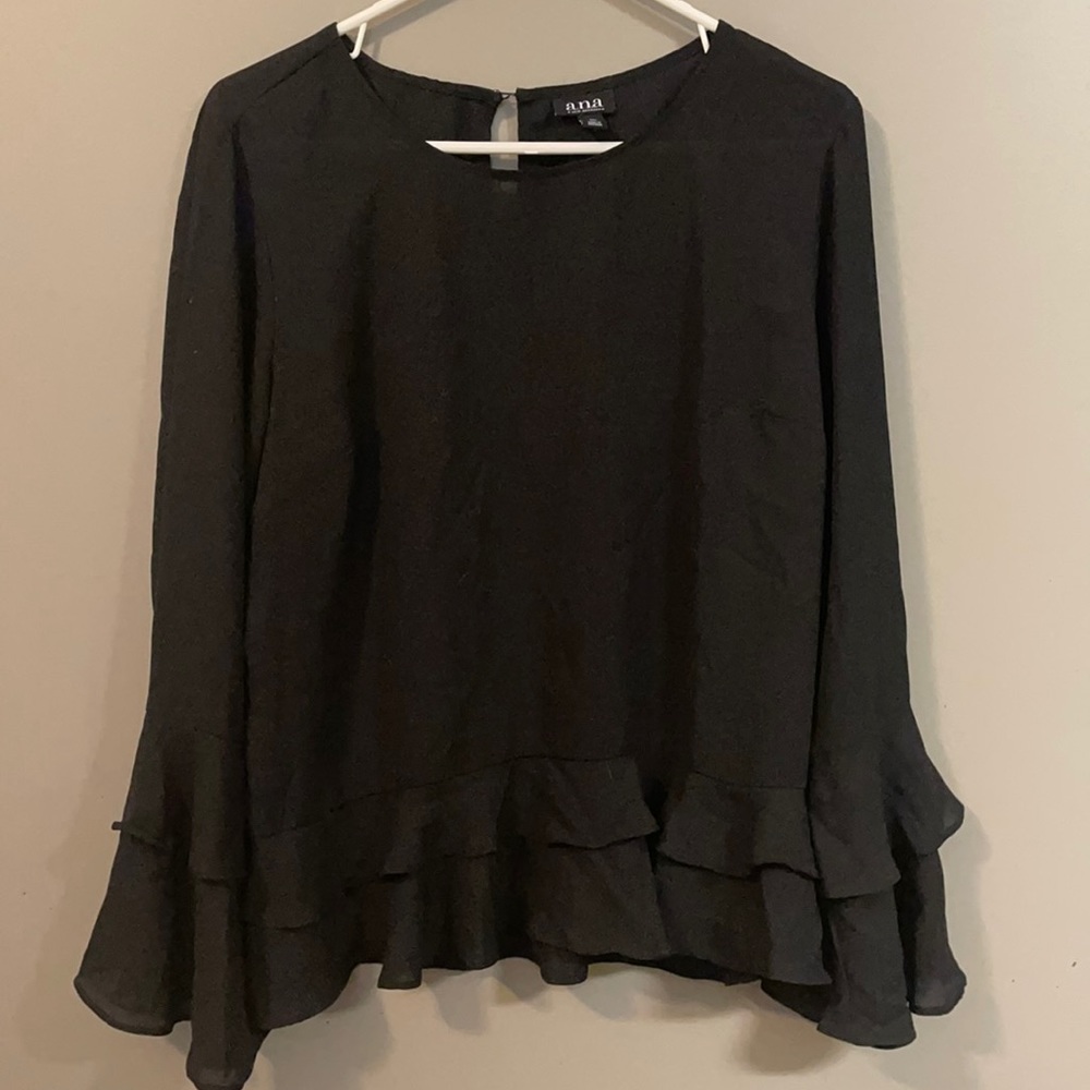 a.n.a. Sz XL Black Blouse